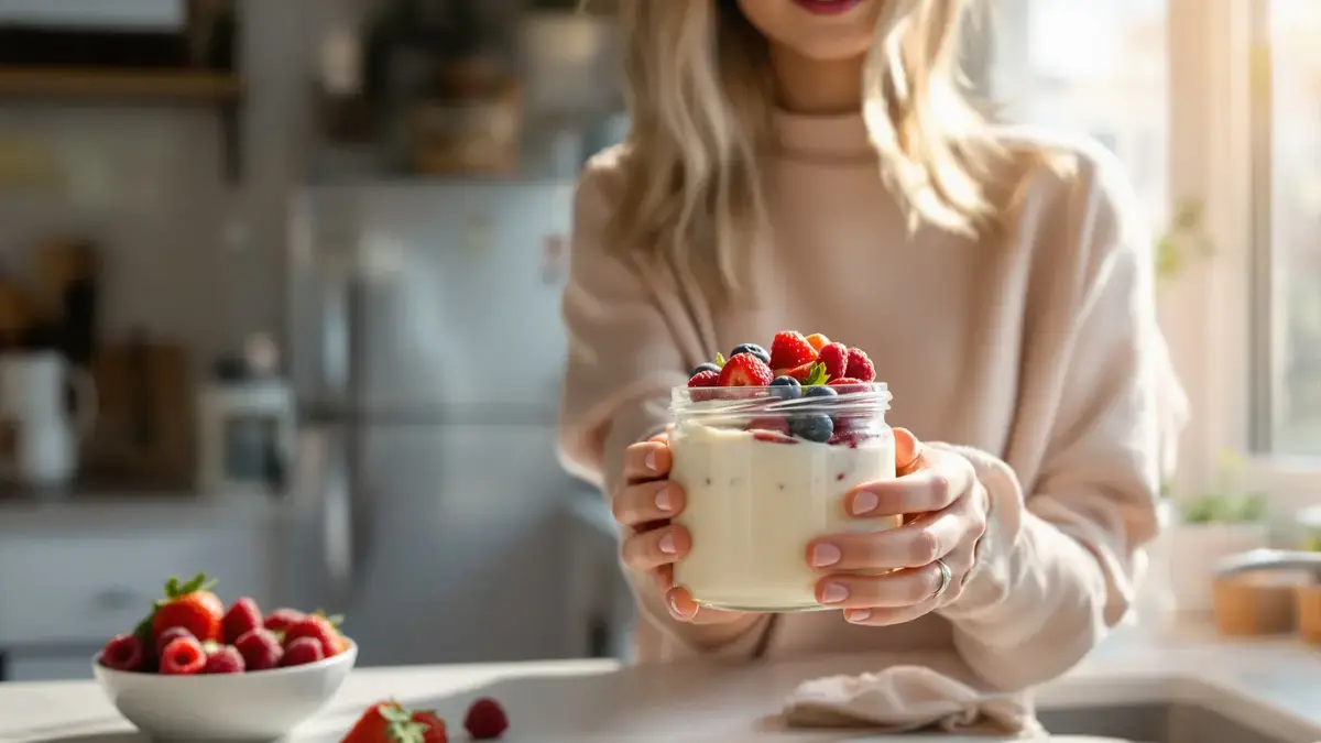 Lehká panna cotta s lesním ovocem ve skleničkách jemná, svěží a snadná na přípravu