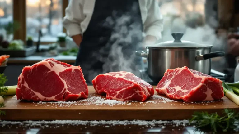 Pot-au-feu tyto 3 kusy hovězího masa doporučuje řezník pro chutné dušené jídlo